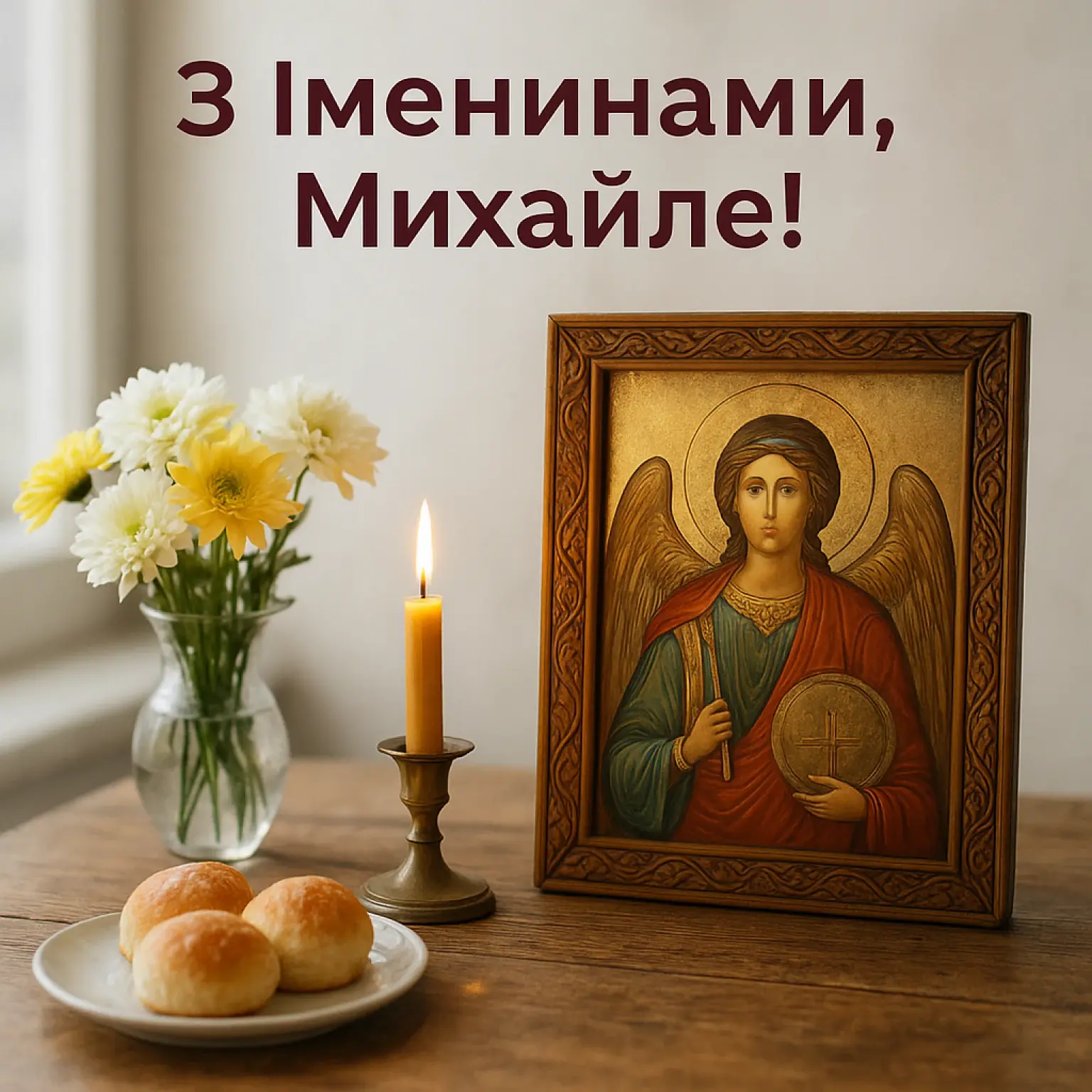Привітання з іменинами Михайла