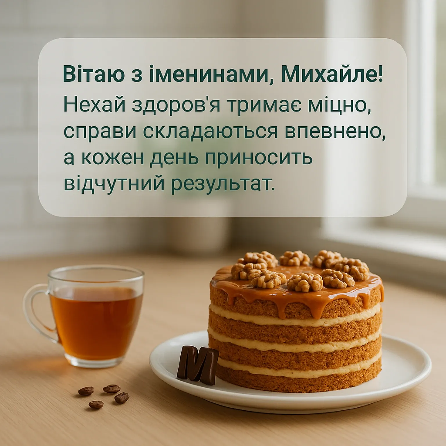 Привітання з іменинами Михайла