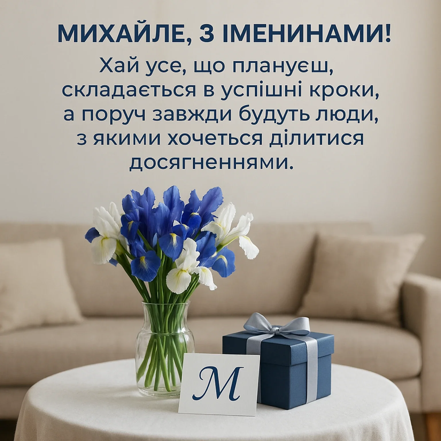 Привітання з іменинами Михайла