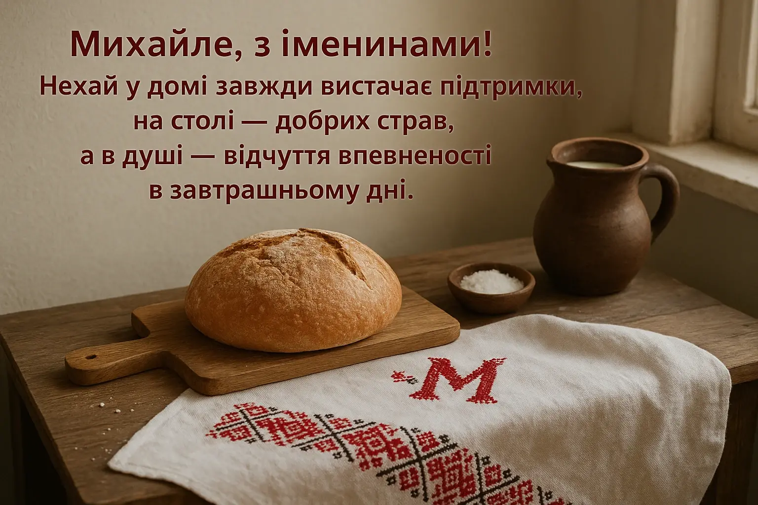 Привітання з іменинами Михайла
