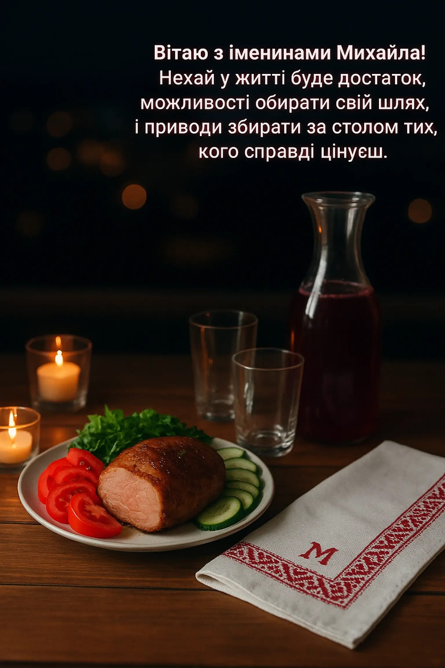 Привітання з іменинами Михайла