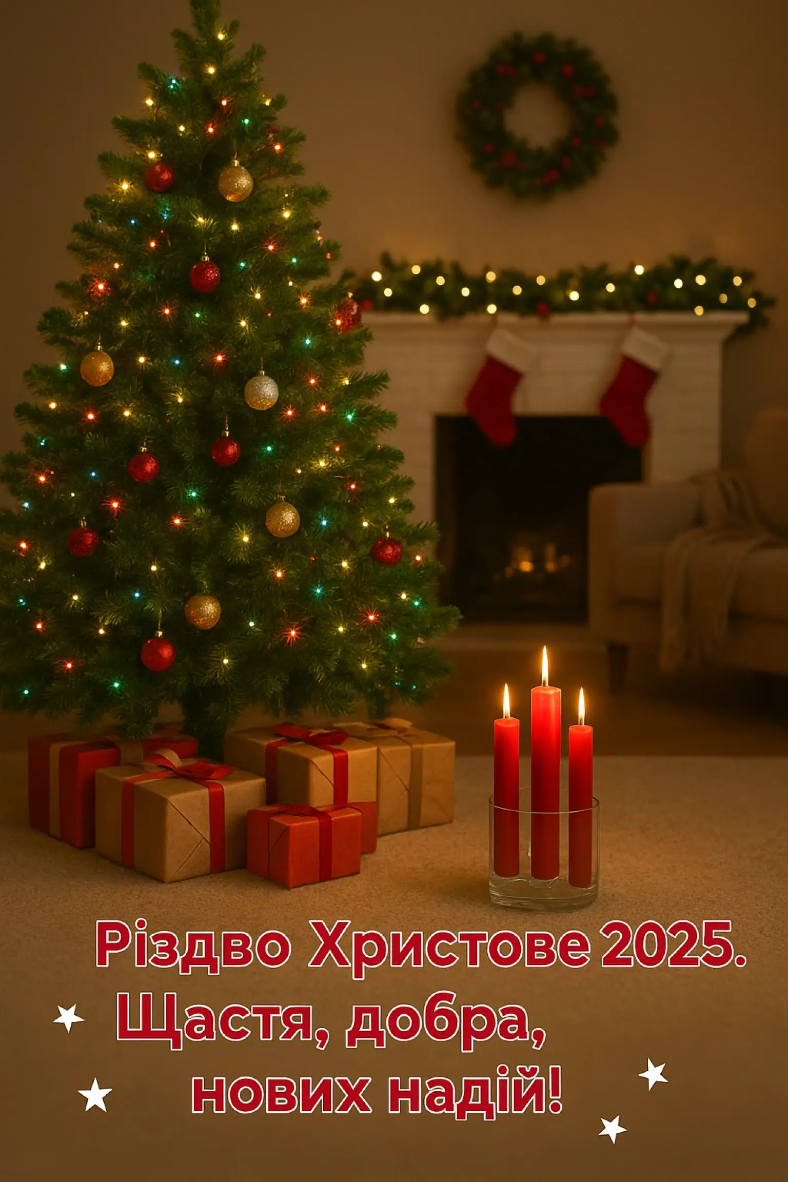 Привітання з Різдвом Христовим 2025: слова, що зігрівають душу Привітання з Різдвом Христовим 2025: слова, що зігрівають душу