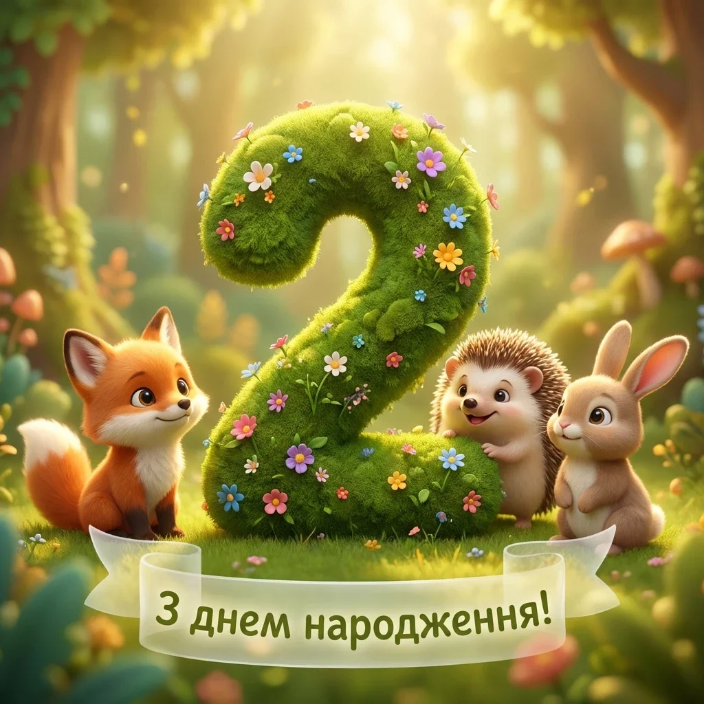 привітання з днем народження 2 роки