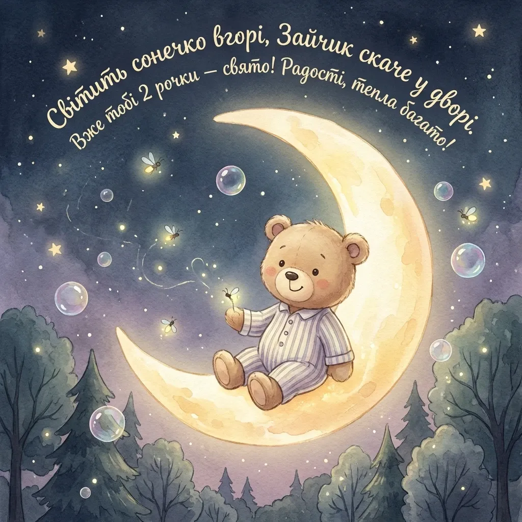 привітання з днем народження 2 роки