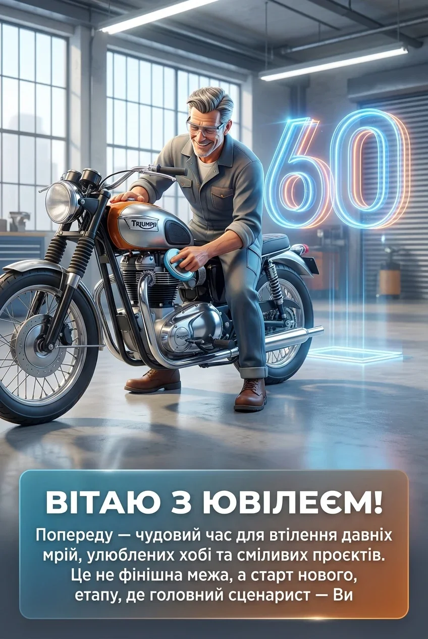 привітання з ювілеєм 60 років мужчині