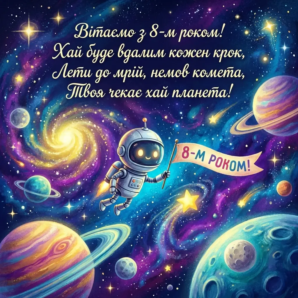 з днем народження 8 років хлопчику