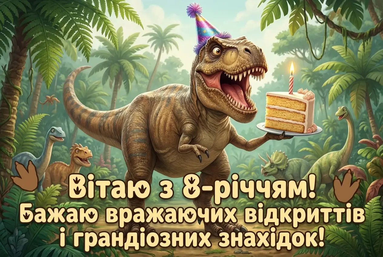 з днем народження 8 років хлопчику