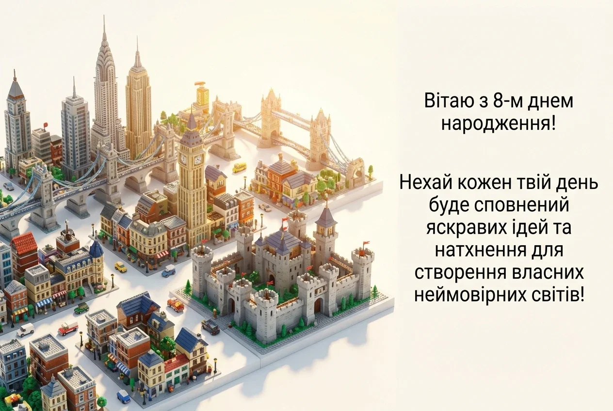 з днем народження 8 років хлопчику