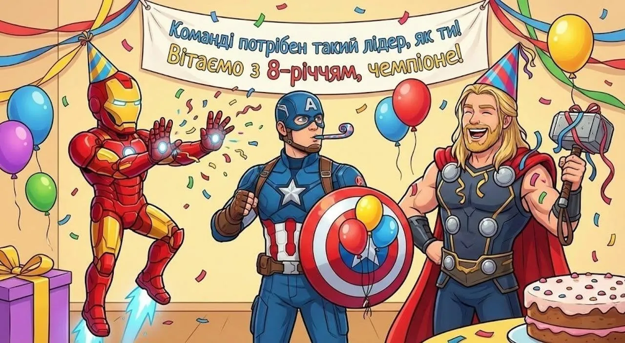 Привітання з днем народження хлопчику на 8 років
