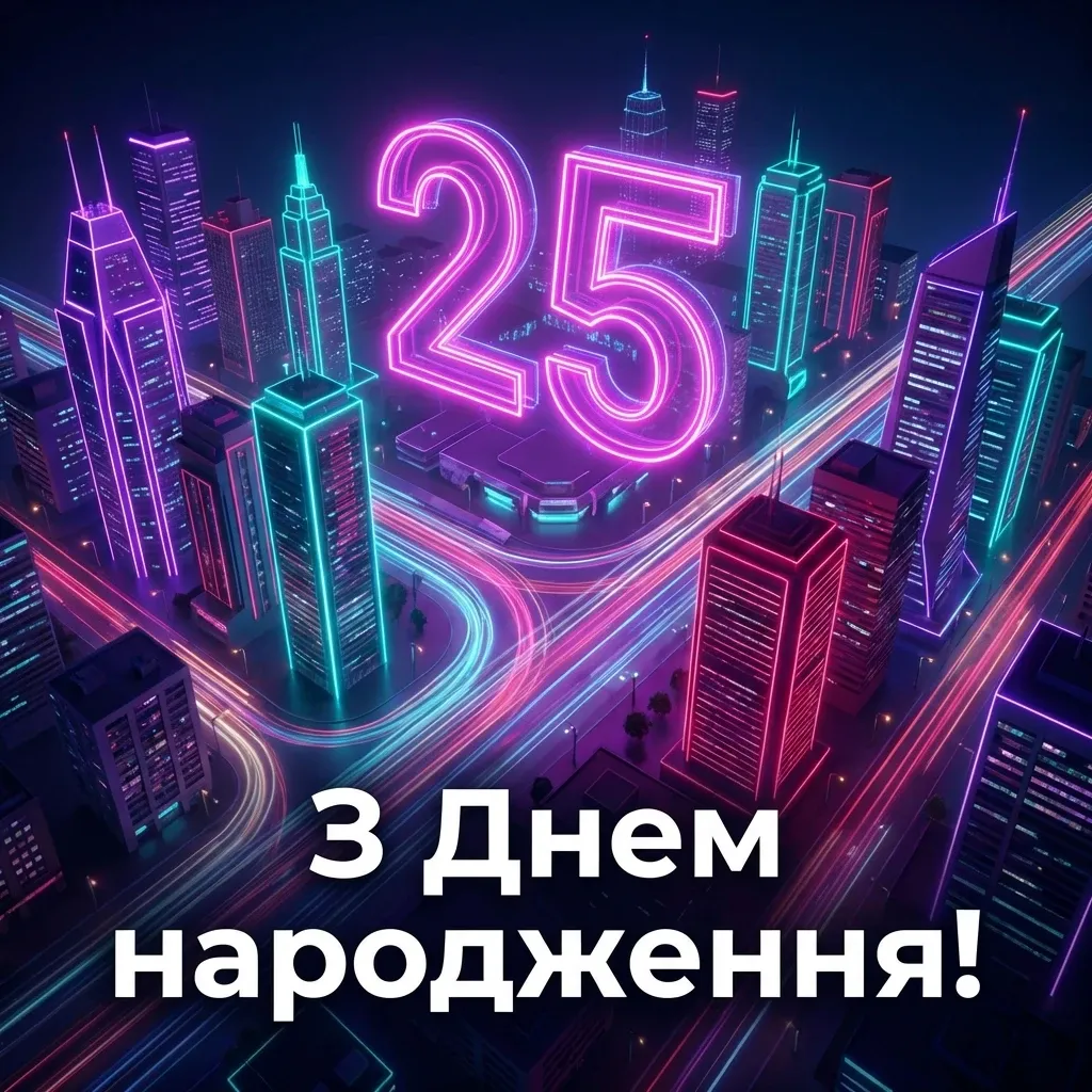 картинки з днем народження 25 років дівчині