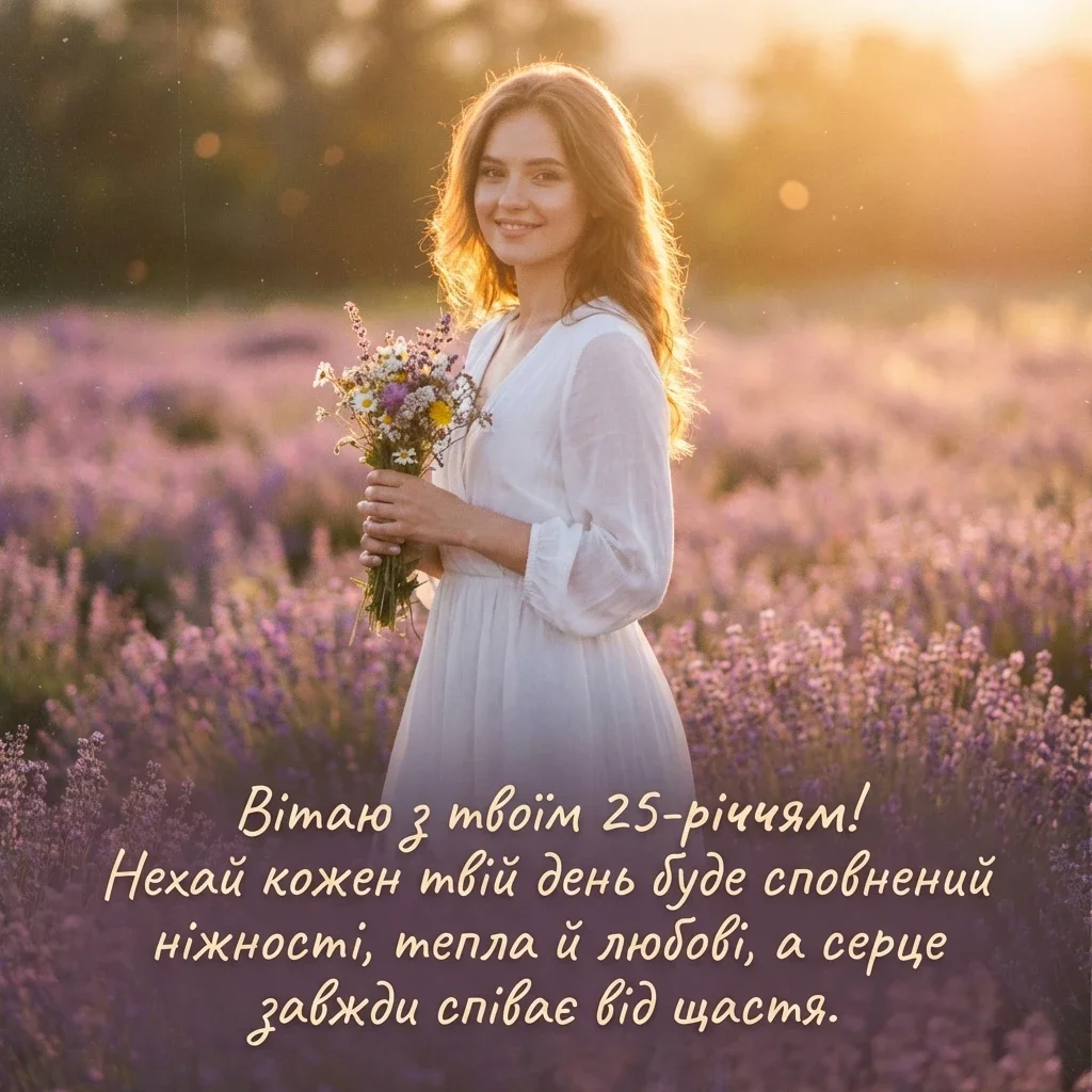 картинки з днем народження 25 років дівчині