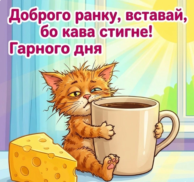 Привітання доброго ранку і гарного дня: душевна добірка листівок для близьких