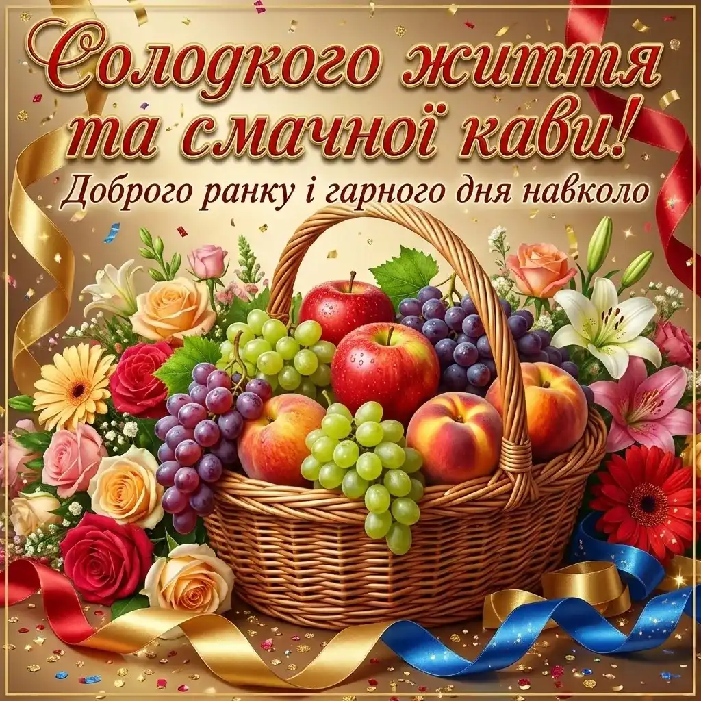 Привітання доброго ранку і гарного дня: душевна добірка листівок для близьких