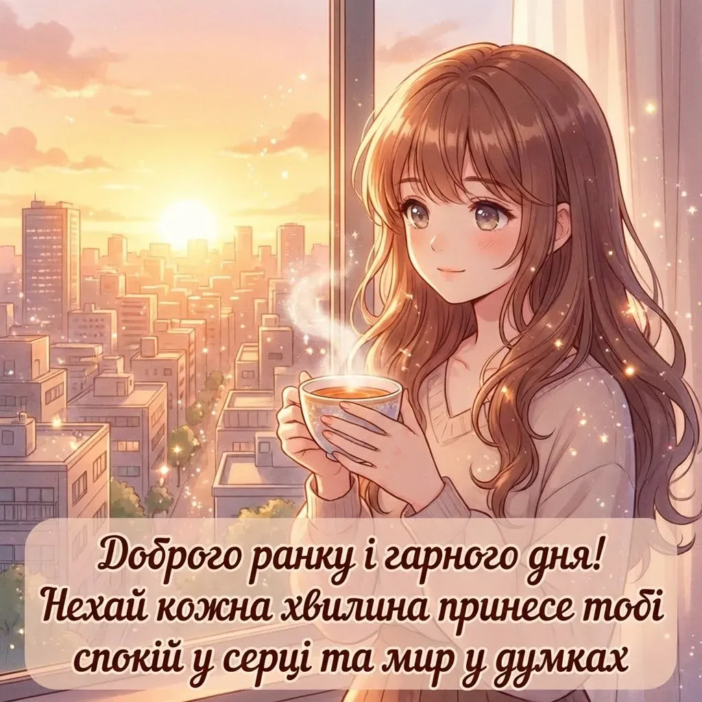Привітання доброго ранку і гарного дня: душевна добірка листівок для близьких