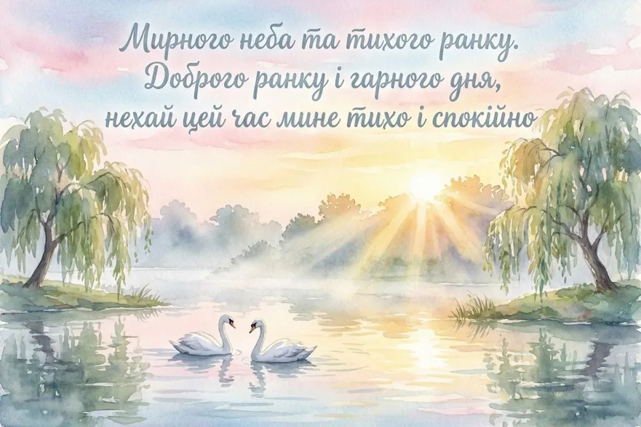 Привітання доброго ранку і гарного дня: душевна добірка листівок для близьких
