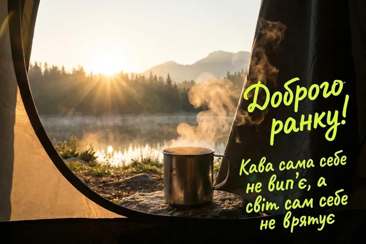 Привітання доброго ранку і гарного дня: душевна добірка листівок для близьких