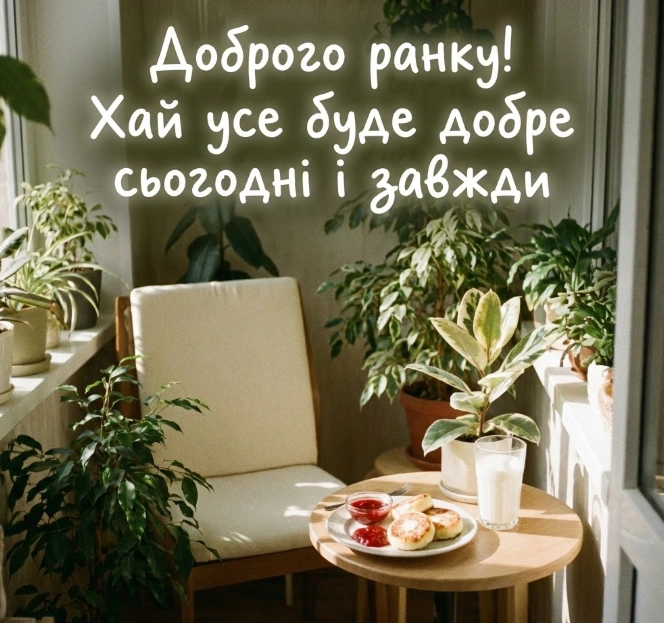 Привітання доброго ранку і гарного дня: душевна добірка листівок для близьких