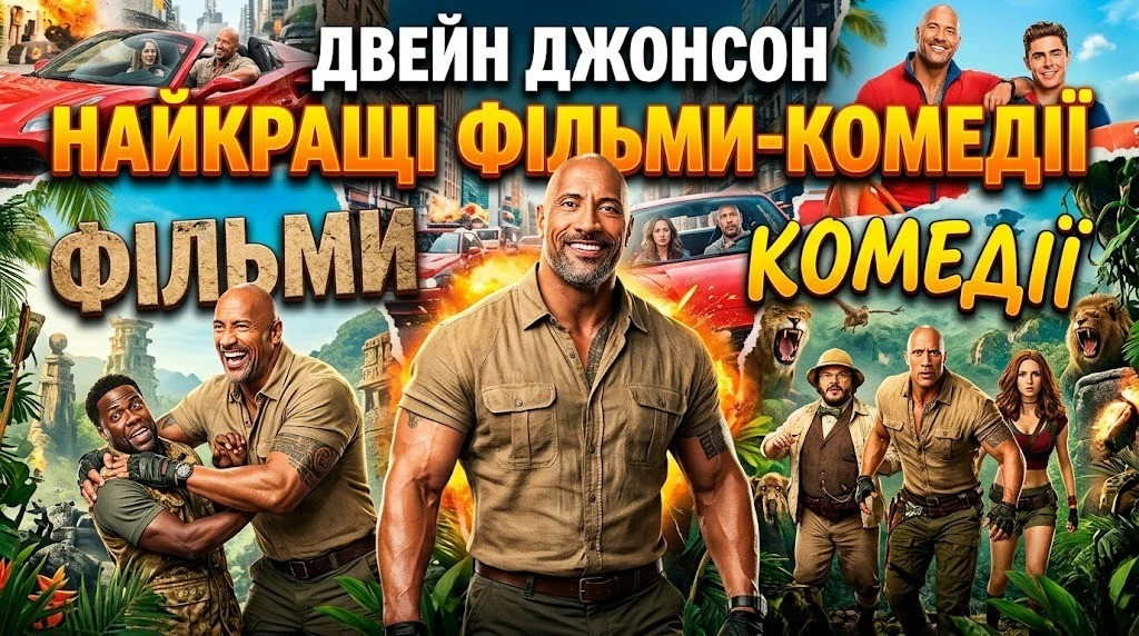 Топ 10 фільмів комедій з Двейном Джонсоном