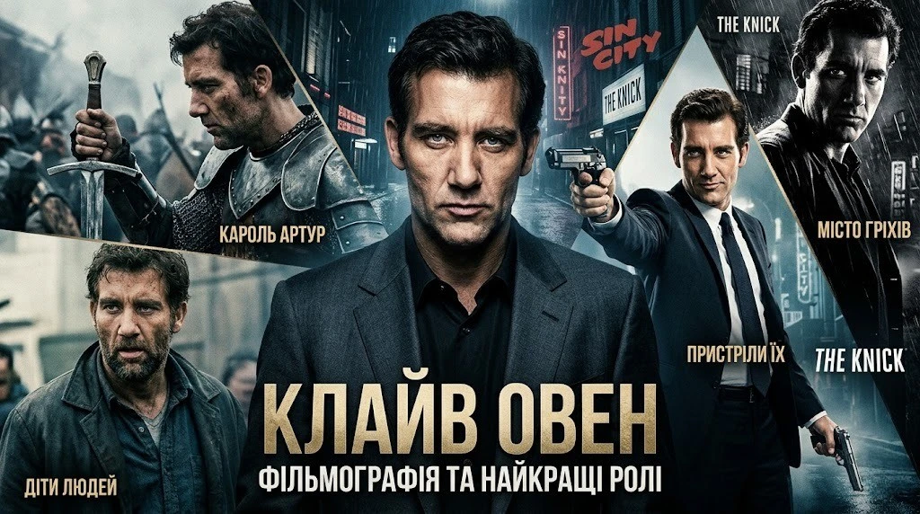 Найвідоміші фільми Клайва Овена у вашу колекцію