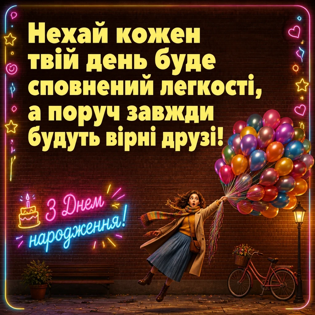 привітання з днем народження жінці українською мовою