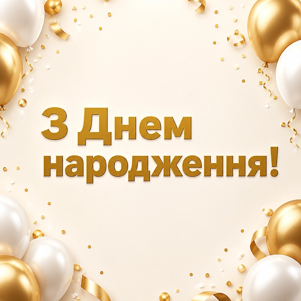 привітання з днем народження жінці українською мовою