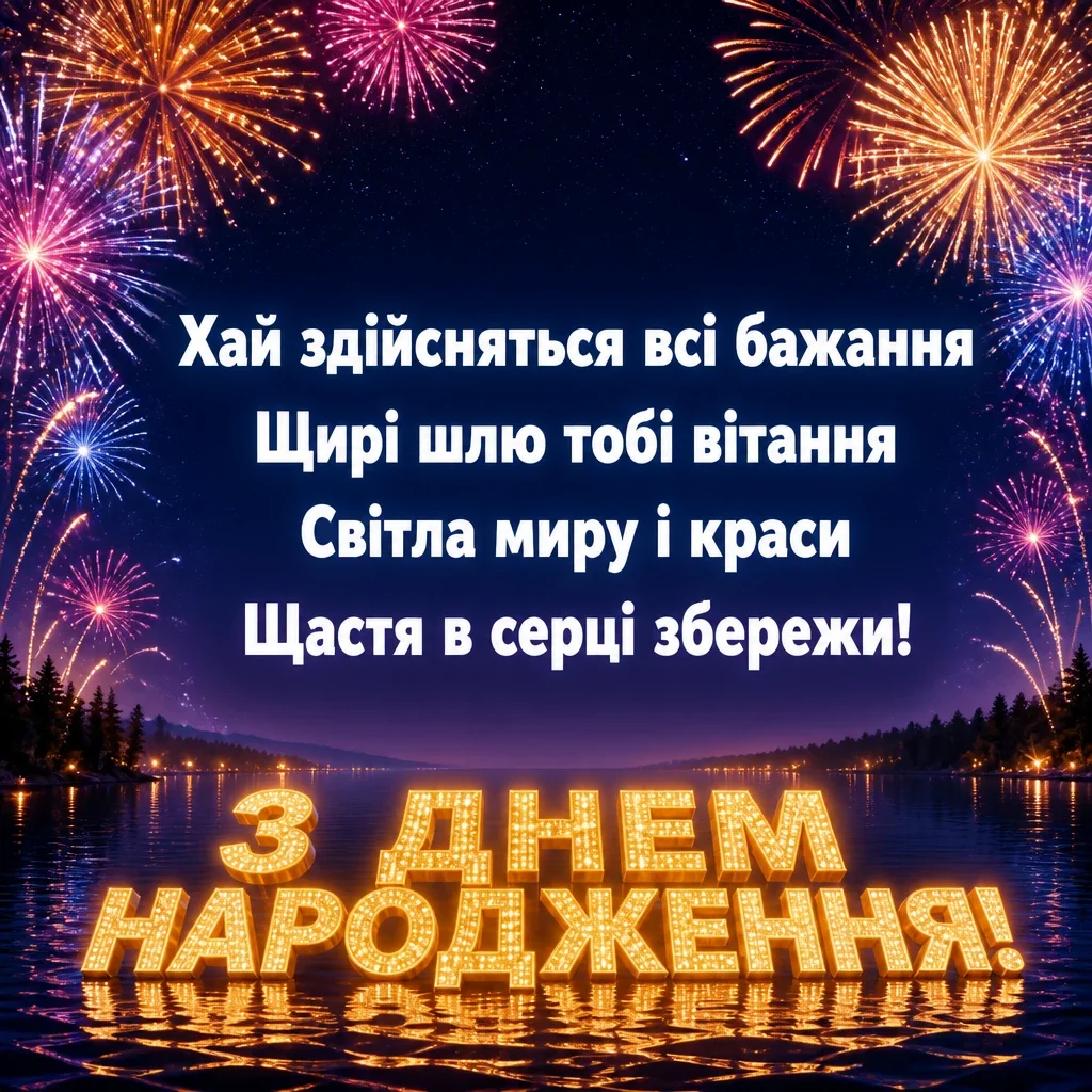 привітання з днем народження жінці українською мовою