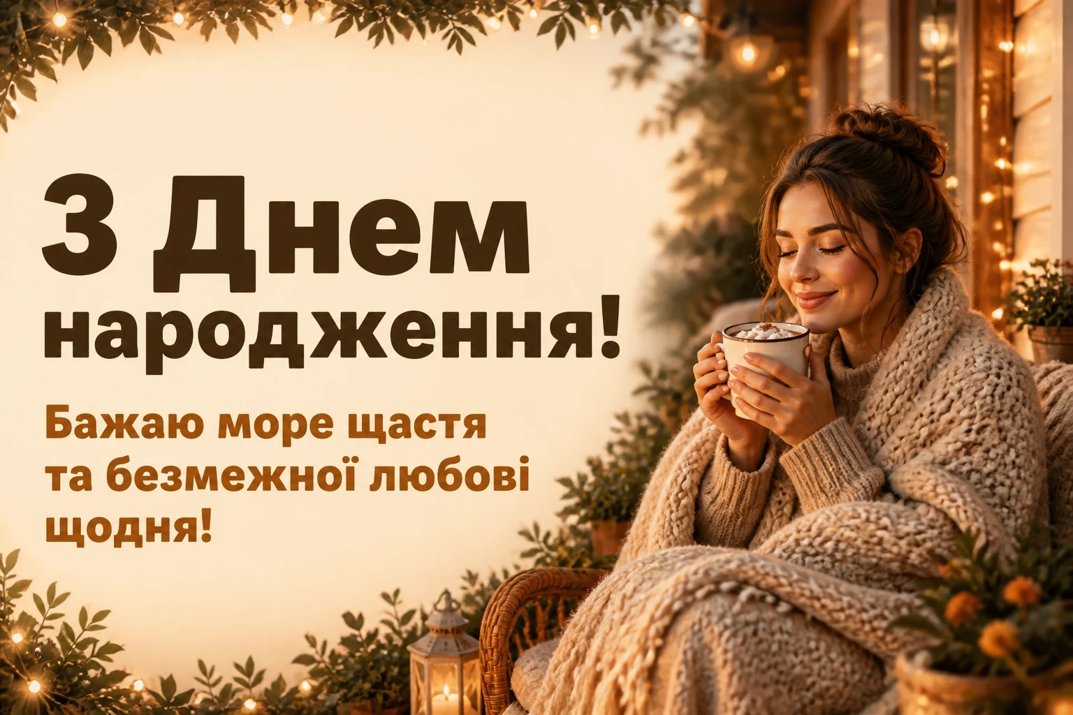 привітання з днем народження жінці українською мовою