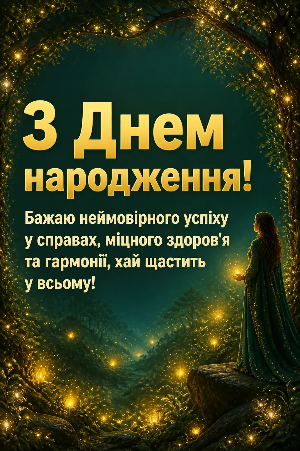 привітання з днем народження жінці українською мовою