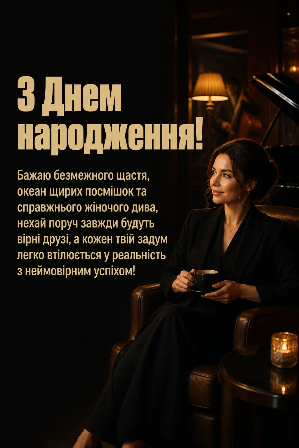 привітання з днем народження жінці українською мовою