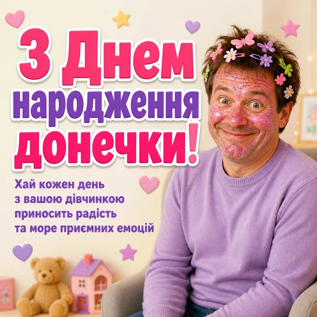 привітання з днем народження донечки батькам