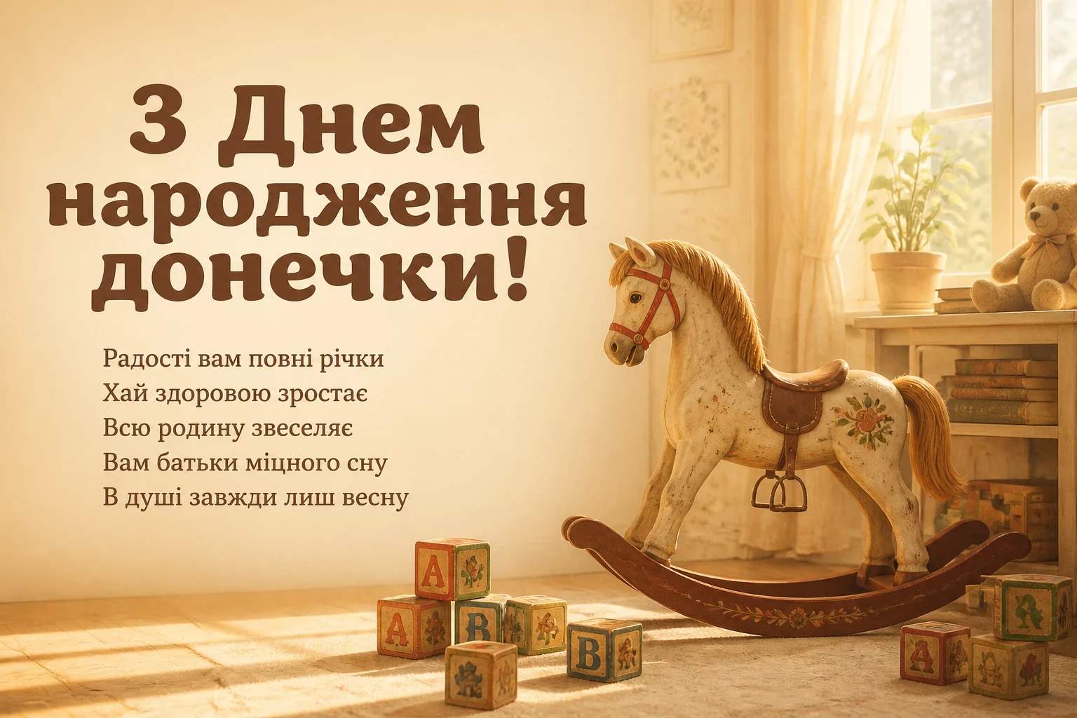 привітання з днем народження донечки батькам