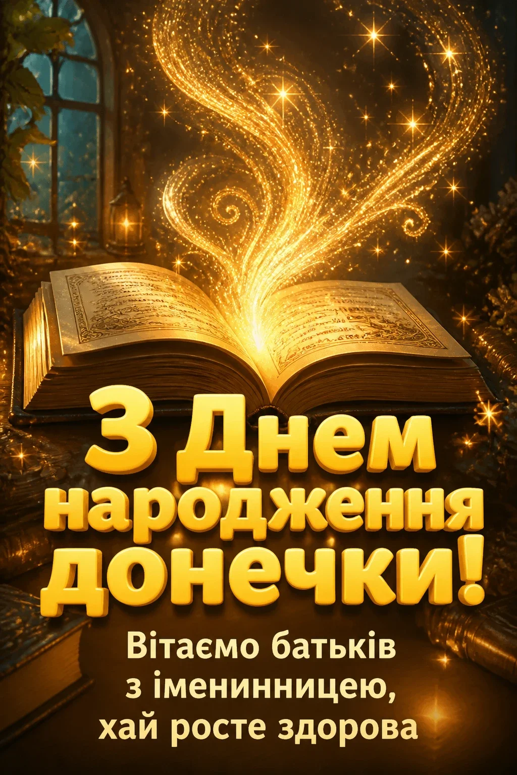 привітання з днем народження донечки батькам