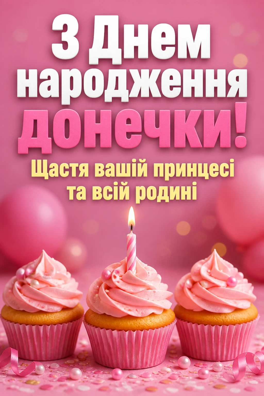 привітання з днем народження донечки батькам