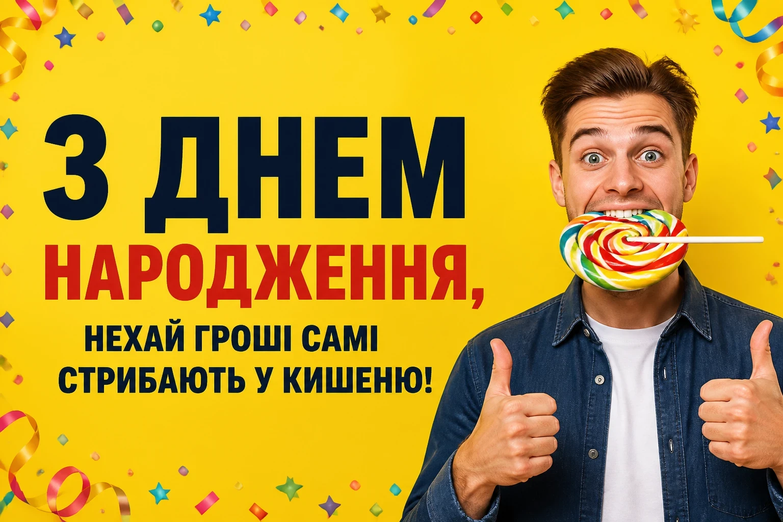прикольне привітання з днем народження