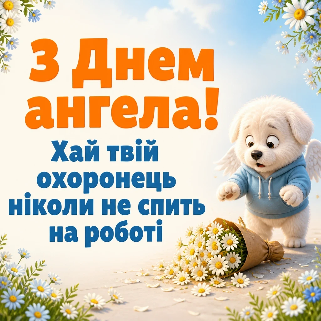 привітання з днем ангела своїми словами