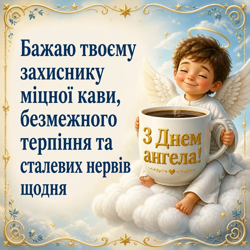 привітання з днем ангела своїми словами