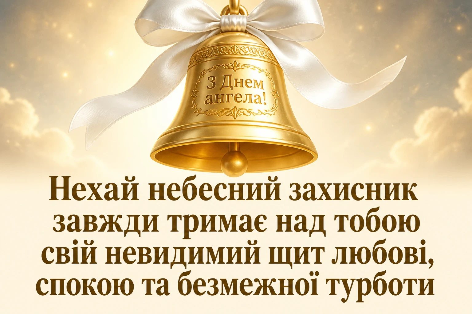 привітання з днем ангела своїми словами