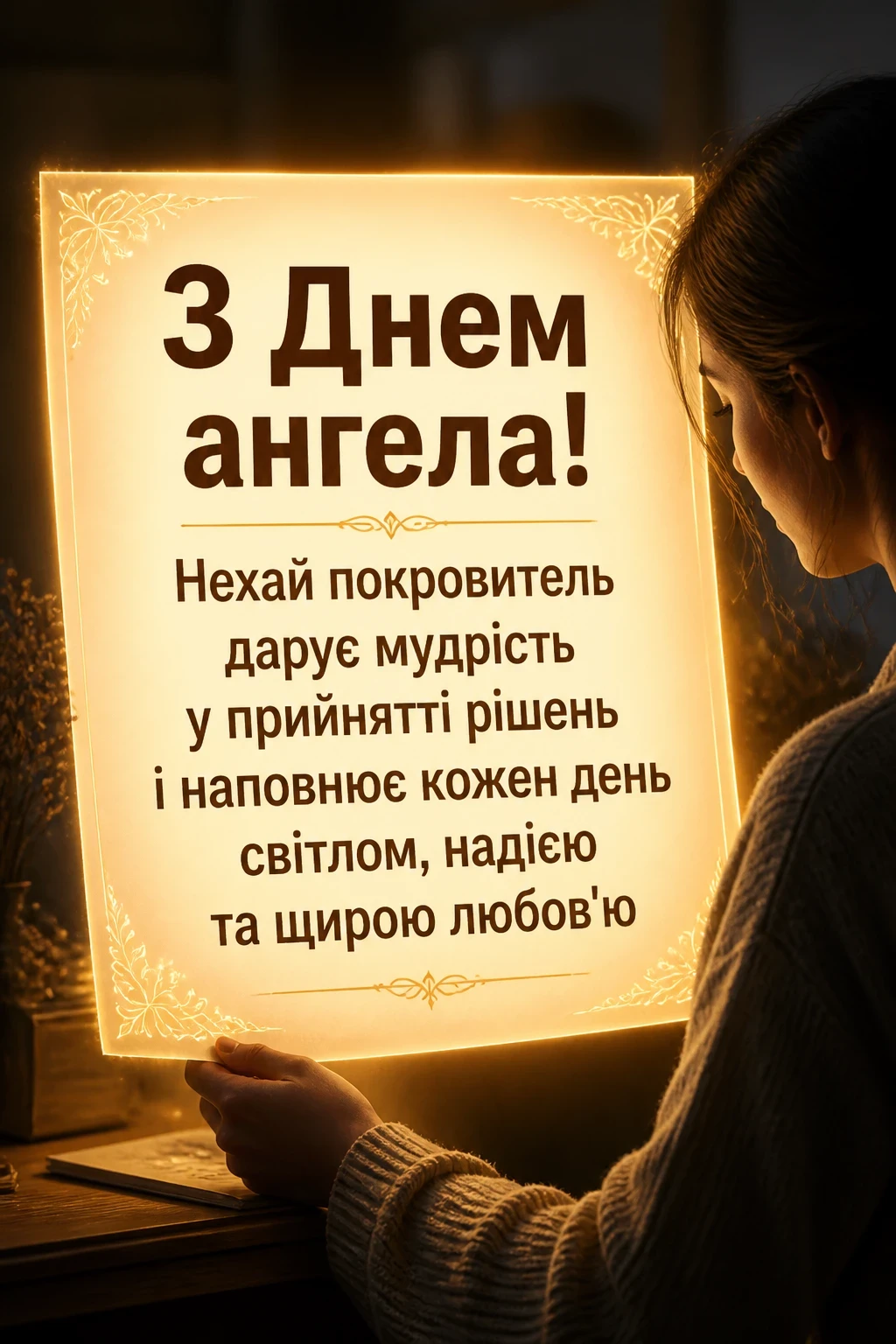 привітання з днем ангела своїми словами