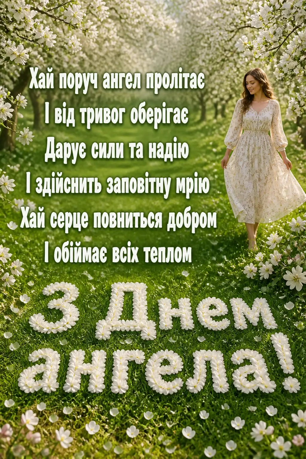 привітання з днем ангела своїми словами