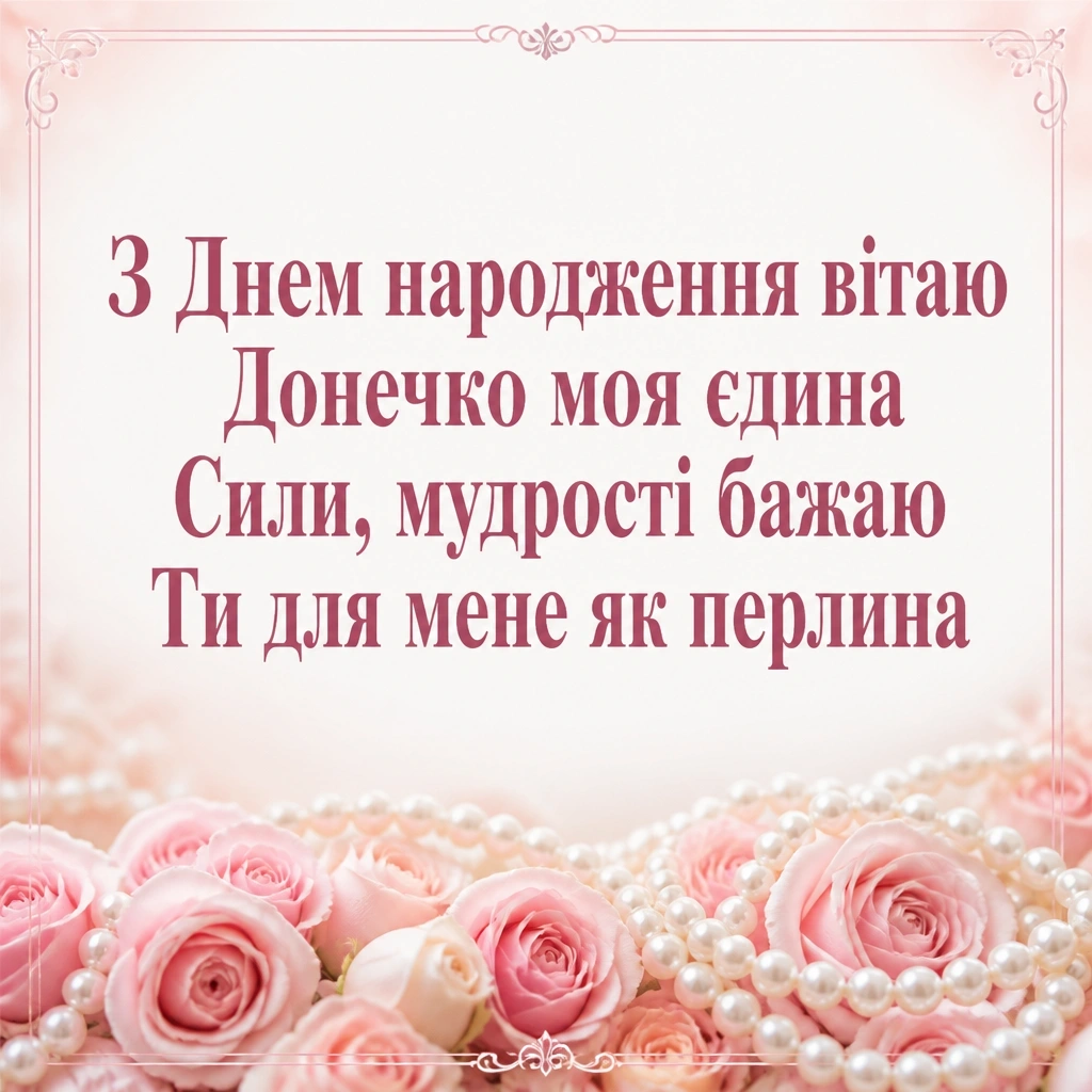 привітання з днем народження для дорослої дочки від мами своїми словами