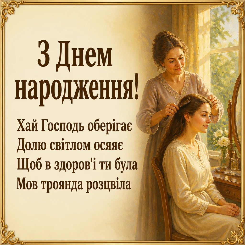 привітання з днем народження для дорослої дочки від мами своїми словами