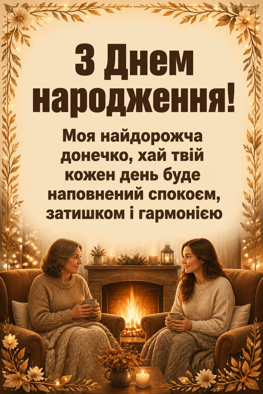 привітання з днем народження для дорослої дочки від мами своїми словами