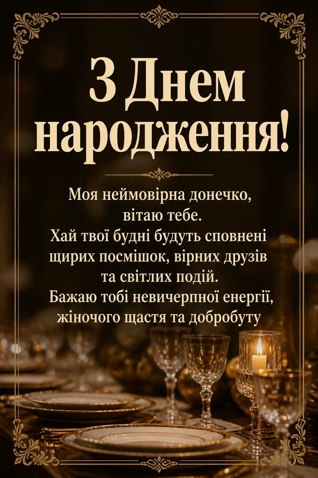 привітання з днем народження для дорослої дочки від мами своїми словами