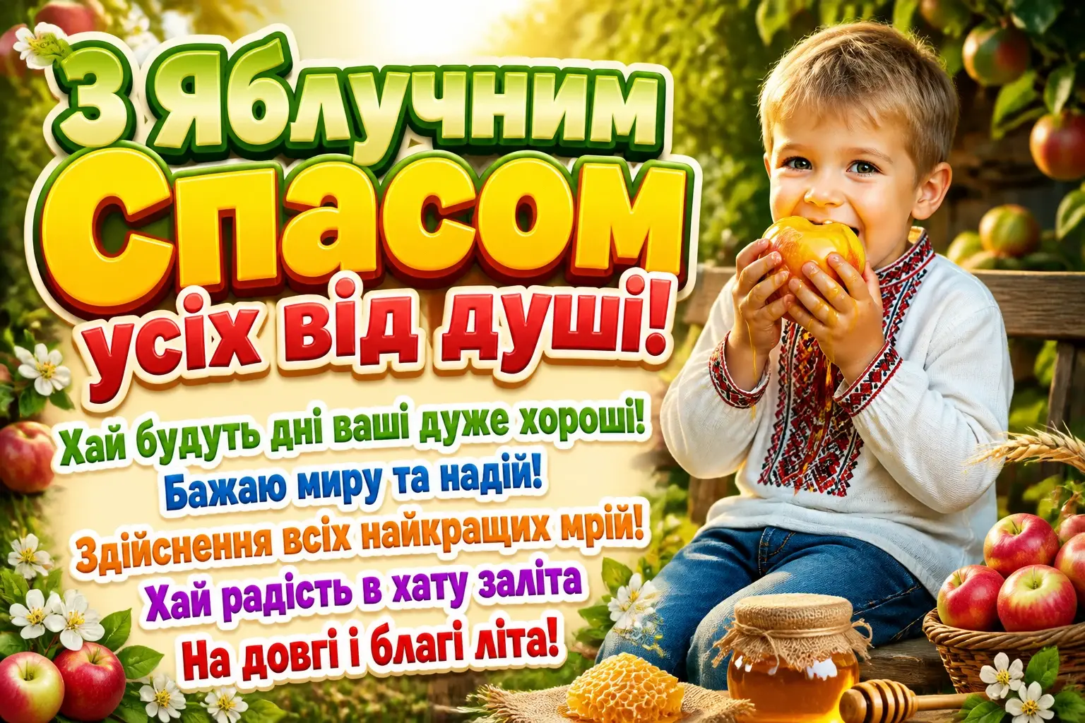 привітання зі спасом привітання зі спасом