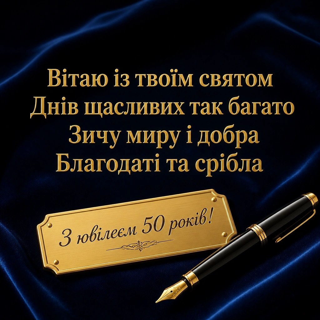 чоловікові привітання з ювілеєм 50 років мужчині