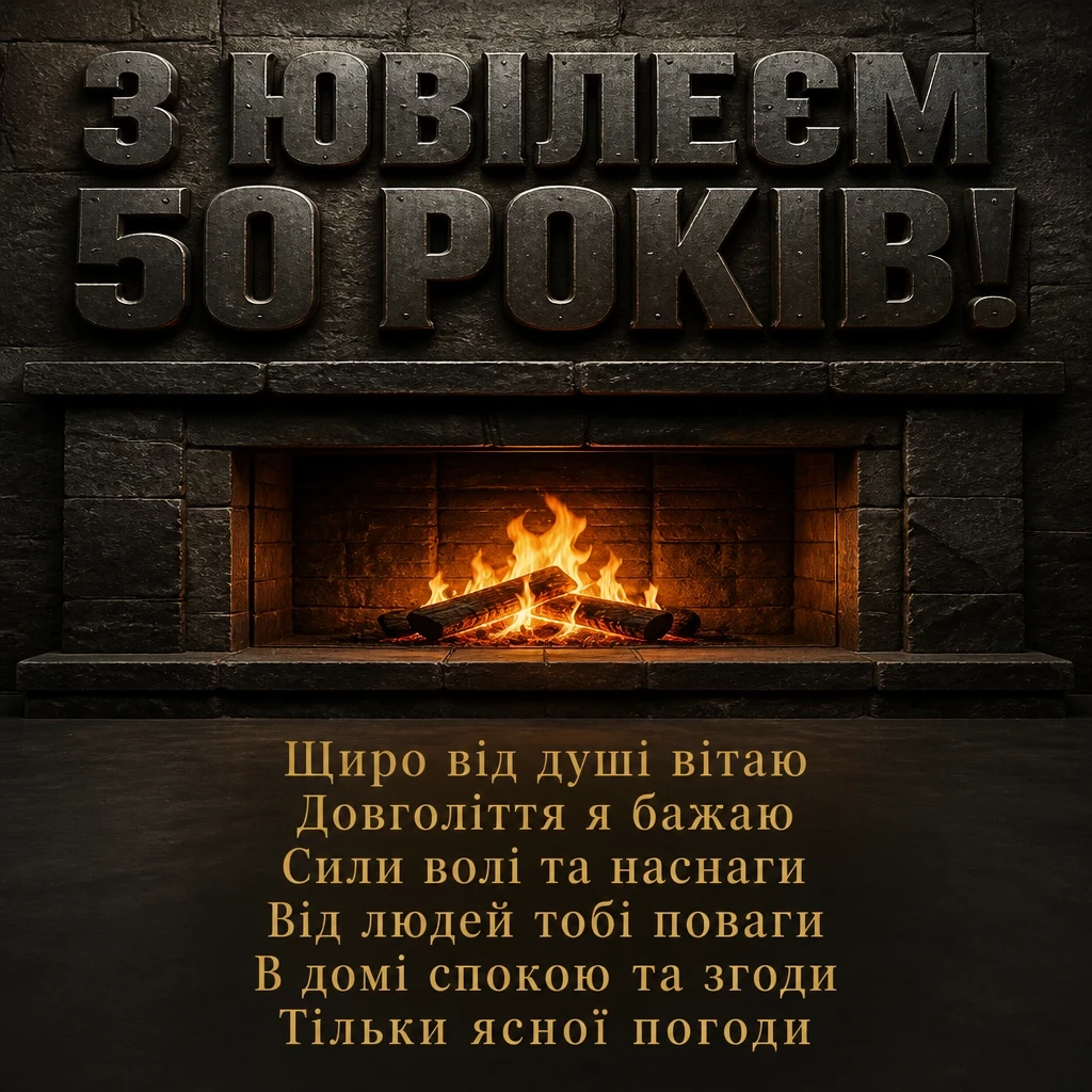 чоловікові привітання з ювілеєм 50 років мужчині