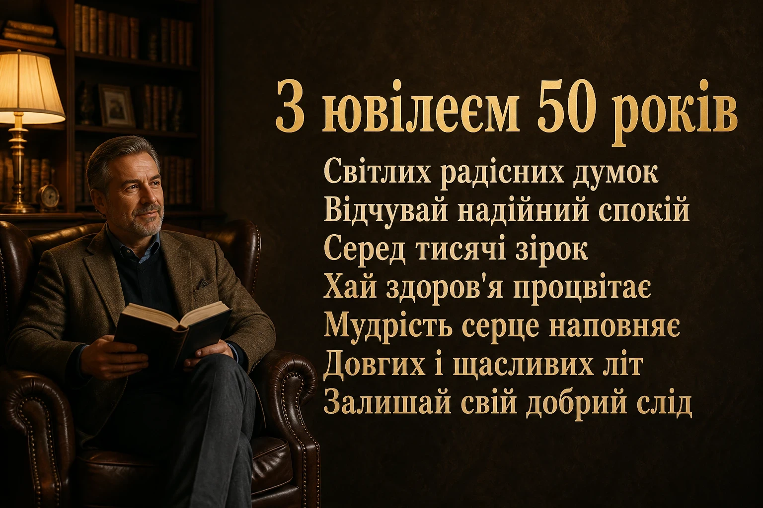 чоловікові привітання з ювілеєм 50 років мужчині