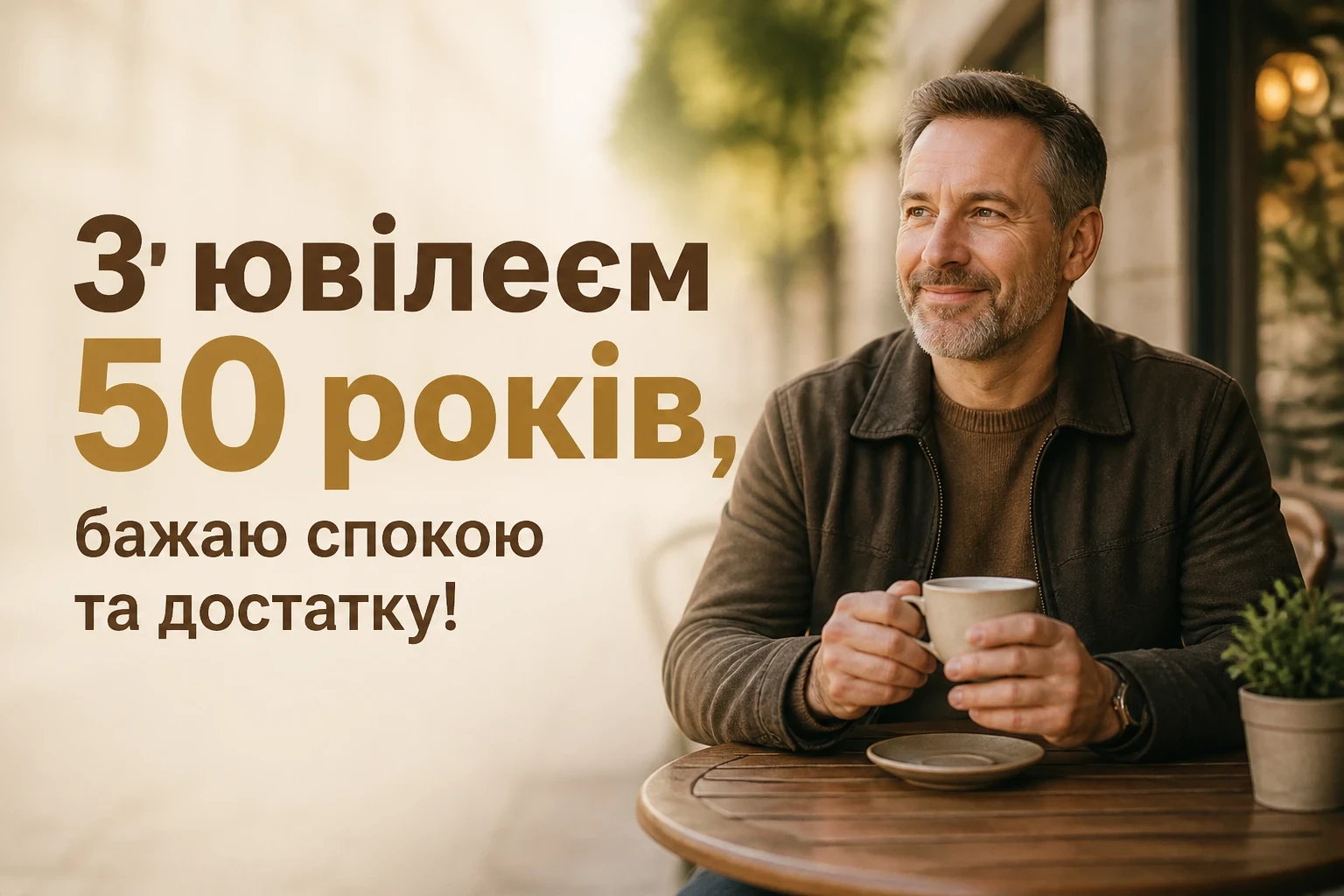 чоловікові привітання з ювілеєм 50 років мужчині