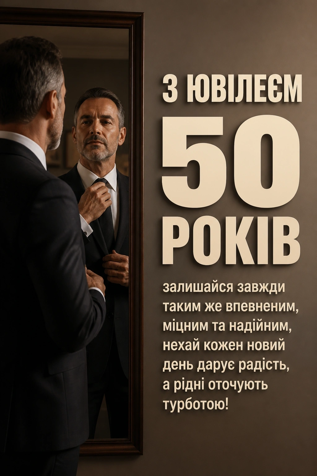 чоловікові привітання з ювілеєм 50 років мужчині