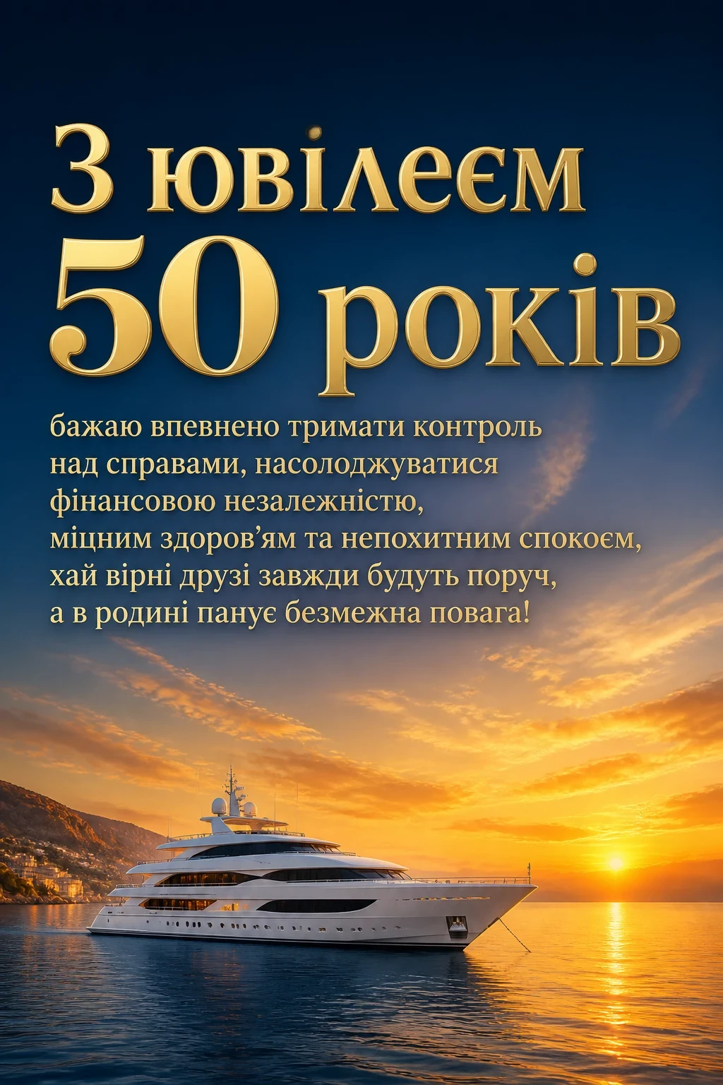 чоловікові привітання з ювілеєм 50 років мужчині